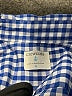 Crewcuts 100% Cotton Checkered-gingham Blue Long Sleeve Button-Down Shirt Size 8 - photo 3
