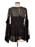 Chelsea28 100% Polyester Black Long Sleeve Blouse Size M - photo 2