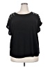 89th & Madison Black Short Sleeve Blouse Size 2X - photo 1