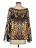 Ranee's 100% Polyester Gold 3/4 Sleeve Blouse Size 0 - photo 2