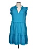 Joy Joy 100% Polyester Teal Casual Dress Size L - photo 1