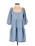 Hunter & Brown 100% Lyocell Blue 3/4 Sleeve Top Size XS - photo 1