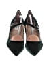 L.K. Bennett Color Block Black Green Heels Size EU 38 - photo 2
