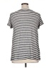 Green Envelope Stripes Gray Short Sleeve Top Size 1X - photo 2