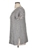 Green Envelope Stripes Gray Short Sleeve Top Size 1X - photo 5