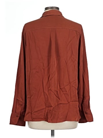 Vince. Long Sleeve Silk Top (view 2)