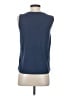 Green Envelope Blue Sleeveless Blouse Size XS - photo 2