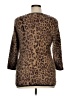 Ethyl Animal Print Brown Pullover Sweater Size XL - photo 2