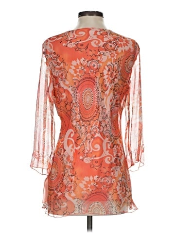 Draper's & Damon's 3/4 Sleeve Silk Top (view 2)