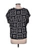 Ann Taylor 100% Polyester Black Short Sleeve Blouse Size L - photo 2