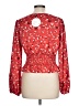 Lost + Wander 100% Polyester Red Long Sleeve Blouse Size L - photo 2