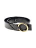 DKNY Black Leather Belt Size M - photo 1