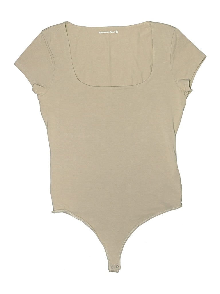 Pre-owned Abercrombie & Fitch Bodysuit In Tan