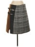 CAARA Plaid Gray Casual Skirt Size S - photo 1