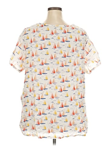 Cynthia Rowley Short Sleeve Blouse (view 2)