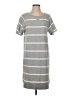 GOODTHREADS Stripes Gray Casual Dress Size S - photo 1