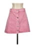 MNG Solid Pink Denim Skirt Size S - photo 1