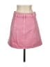 MNG Solid Pink Denim Skirt Size S - photo 2