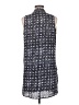 Aqua 100% Polyester Print Blue Casual Dress Size M - photo 2