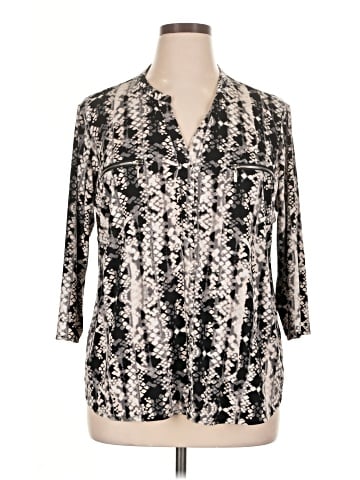 Carmen Carmen Marc Valvo 3/4 Sleeve Blouse (view 1)