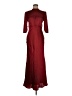Saloni 100% Silk Burgundy Casual Dress Size 8 - photo 1