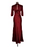 Saloni 100% Silk Burgundy Casual Dress Size 8 - photo 2