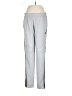 Adidas 100% Polyester Solid Silver Track Pants Size M - photo 1