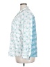Style&Co 100% Rayon Print Teal White 3/4 Sleeve Blouse Size 2X - photo 5