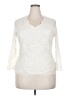 Context Ivory 3/4 Sleeve Blouse Size 2X - photo 1