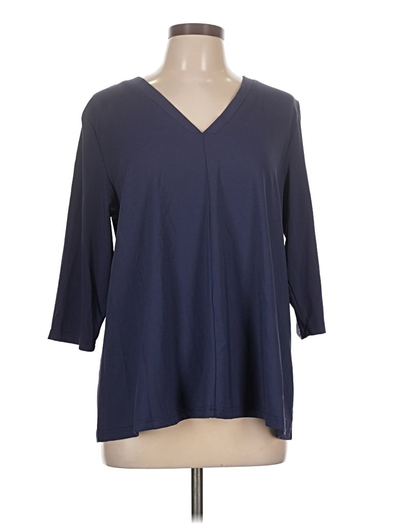 Pre-owned Lulu-b 3/4 Sleeve T-shirt In Blue