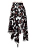 A.L.C. 100% Silk Print Black Silk Skirt Size 0 - photo 1