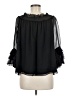 CeCe 100% Polyester Black 3/4 Sleeve Blouse Size M - photo 2