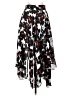 A.L.C. 100% Silk Print Black Silk Skirt Size 0 - photo 2
