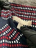 Banana Republic 100% Polyester Stripes Black Long Sleeve Blouse Size L - photo 7