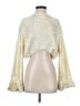 Anewsta 100% Polyester Metallic Ivory Cardigan Size 4 - photo 1