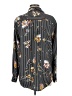 Madison 100% Polyester Print Gray Long Sleeve Blouse Size M - photo 2
