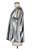 Calypso St. Barth Metallic Silver Short Sleeve Top Size Med (1) - photo 5