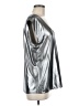 Calypso St. Barth Metallic Silver Short Sleeve Top Size Med (1) - photo 4