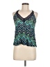 LE3NO 100% Rayon Teal Tank Top Size M - photo 1