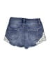 Mossimo Paisley Blue Denim Shorts Size 4 - photo 2