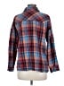 Unbranded 100% Cotton Plaid Blue Long Sleeve Button-Down Shirt Size M - photo 2