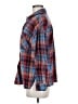 Unbranded 100% Cotton Plaid Blue Long Sleeve Button-Down Shirt Size M - photo 5