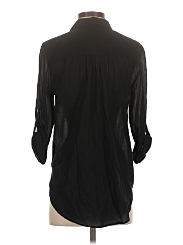 Lord & Taylor 3/4 Sleeve Button-Down Shirt (view 2)