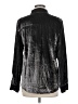 Splendid Metallic Black Long Sleeve Button-Down Shirt Size M - photo 2