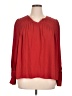 Ann Taylor 100% Polyester Red 3/4 Sleeve Blouse Size XL - photo 1