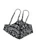 MICHAEL Michael Kors Print Black Swimsuit Top Size S - photo 1