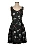 Prabal Gurung Floral Black Cocktail Dress Size 2 - photo 1