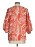 Abbeline 100% Polyester Orange 3/4 Sleeve Blouse Size M - photo 2