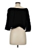 Elan 100% Rayon Black 3/4 Sleeve Blouse Size M - photo 2