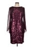 Connected Apparel Burgundy Cocktail Dress Size 10 (petite) - photo 1